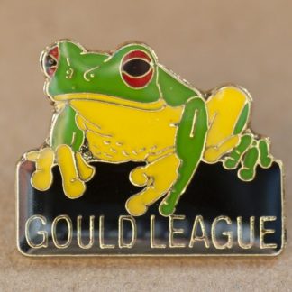Green and Gold Bell Frog Gould League Membership Badge